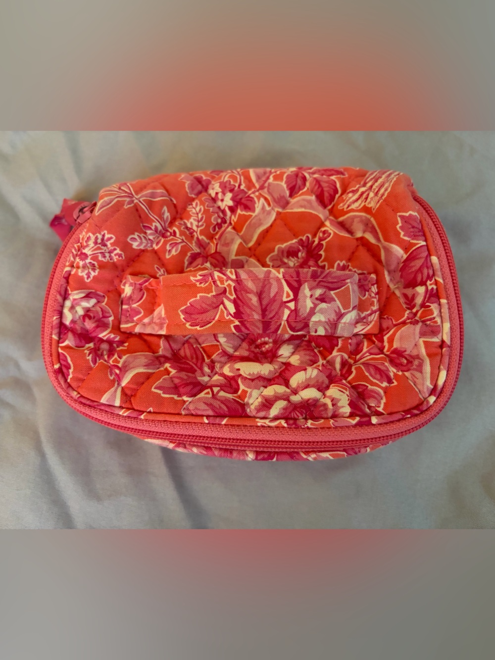 Vera Bradley Soft Jewelry Case in Hot and Coral Pink
